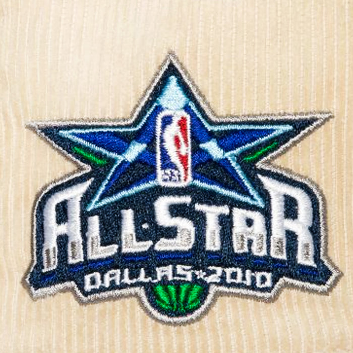 Dallas Mavericks 2 Tone Team Cord Fitted Mens Hat (Beige/Green)