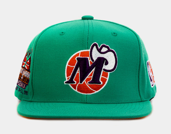 Dallas Mavericks Desert Green Snapback Mens Hat (Green)