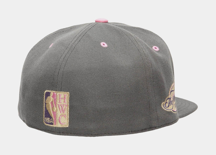 Dallas Mavericks Lavender Dreams Mens Fitted Hat (Grey)