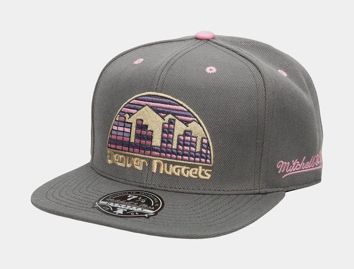 Denver Nuggets Lavender Dreams Mens Fitted Hat (Grey)