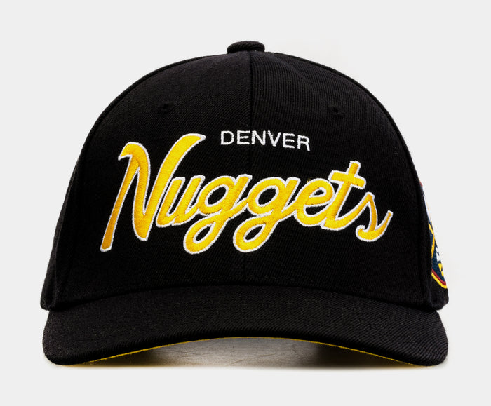 Denver Nuggets Team Script 2.0 Mens Snapback Hat (Black)