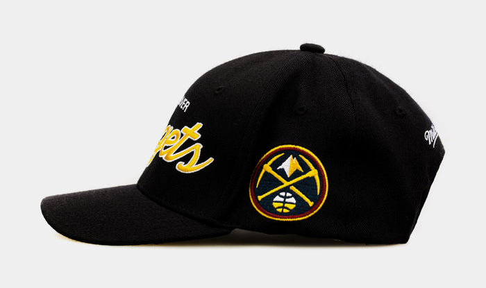 Denver Nuggets Team Script 2.0 Mens Snapback Hat (Black)
