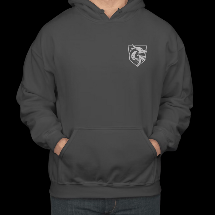 DigiPen Dragons Hoodie in Battle Shield Gray