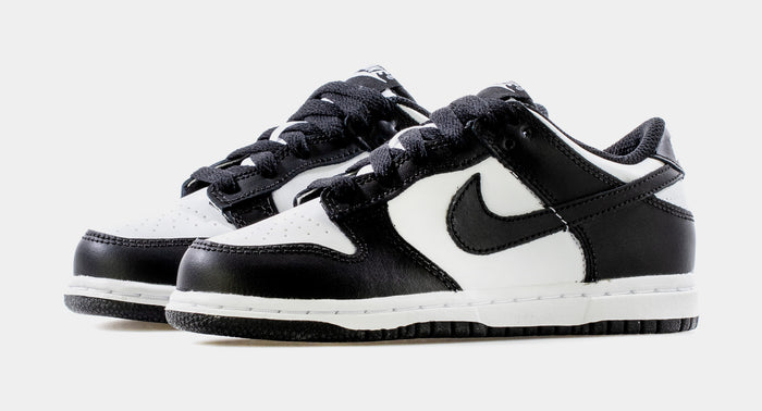 Dunk Low Retro Preschool Lifestyle Shoes (White/Black)