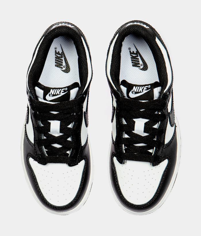 Dunk Low Retro Preschool Lifestyle Shoes (White/Black)