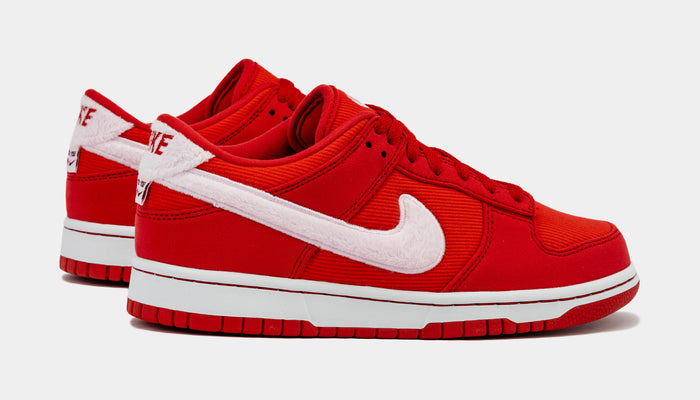 Dunk Low Valentines Day Grade School Lifestyle Shoes (Fire Red/Light Crimson/White/Pink Foam)