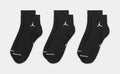 Everyday 3 Pack Ankle Mens Socks (Black)