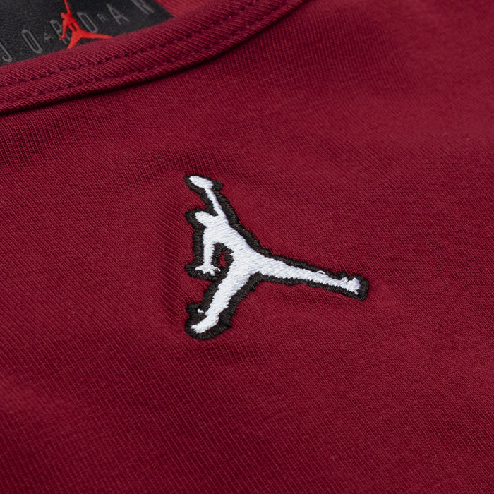 Flight Cropped Womens Long Sleeve Shirt (Burgundy Red)