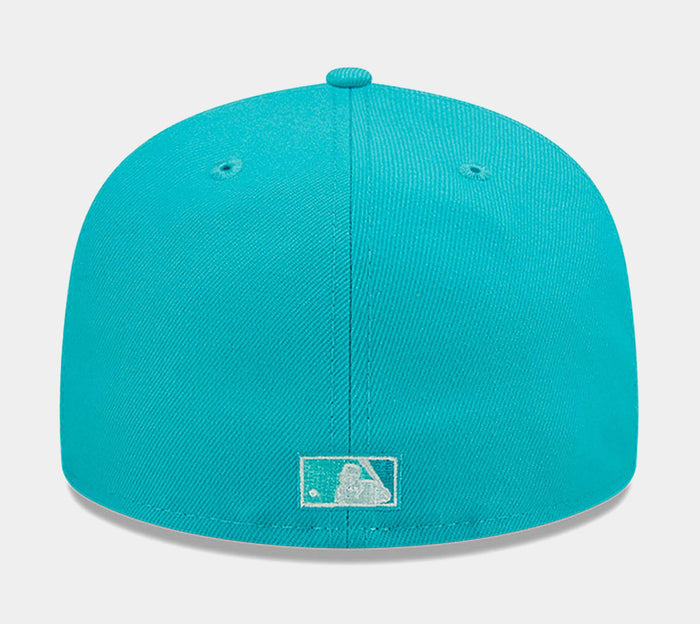 Florida Marlins Monocamo 59Fifty Mens Fitted Hat (Teal)