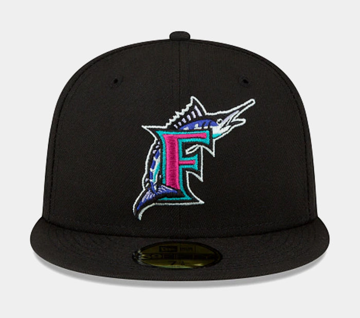 Florida Marlins Polar Lights 59FIFTY Mens Fitted Hat (Navy/Multi)