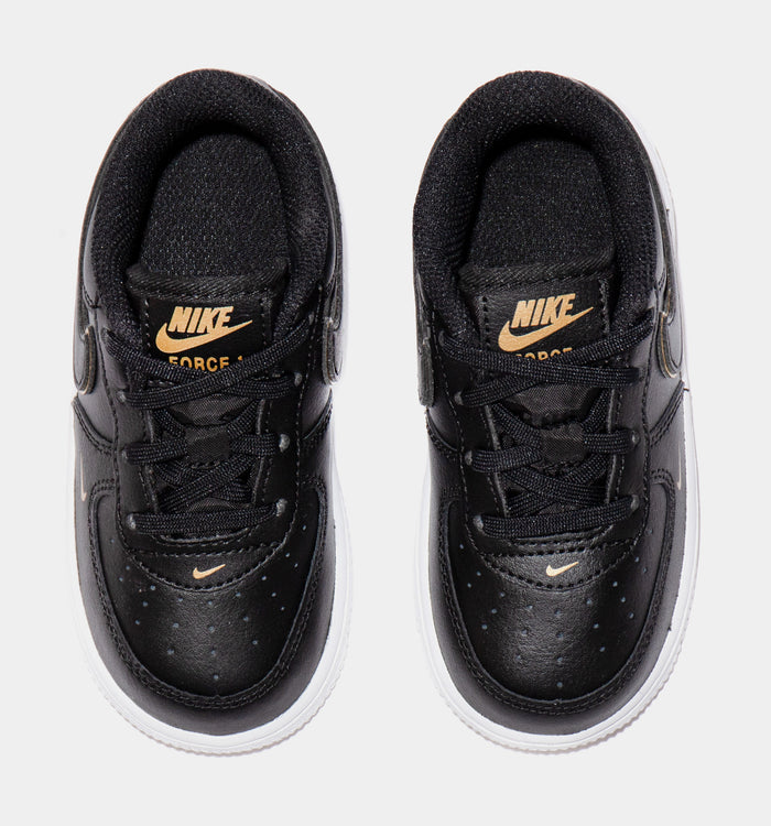 Force 1 LV8 Infant Toddler Lifestyle Shoe (Black/Gold)