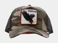 Freedom Camo Trucker Mens Hat (Green)