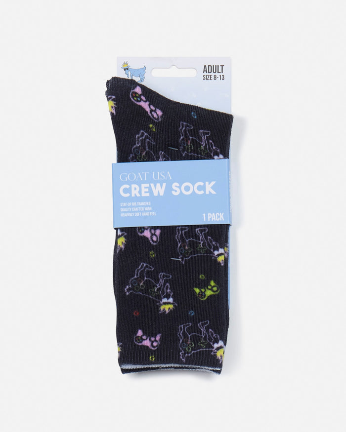 Gamer goat design socks in packaging