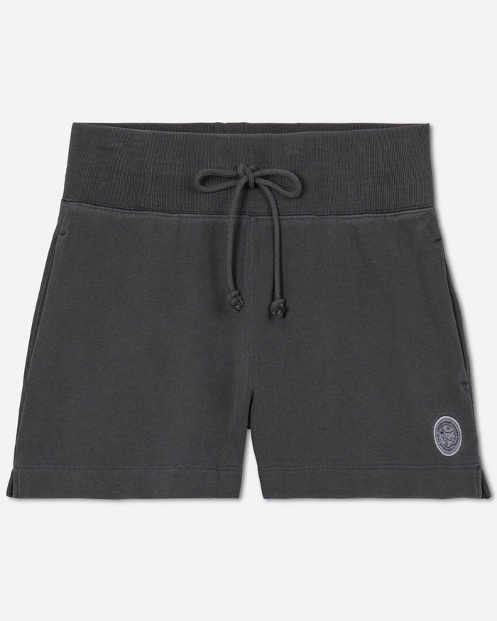 Front of pepper-colored women's sweat shorts#color_pepper