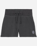 Front of pepper-colored women's sweat shorts#color_pepper