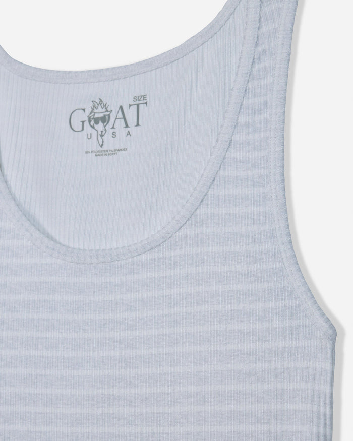 Close-up of front of pale gray heather pajama tank#color_pale-gray-heather