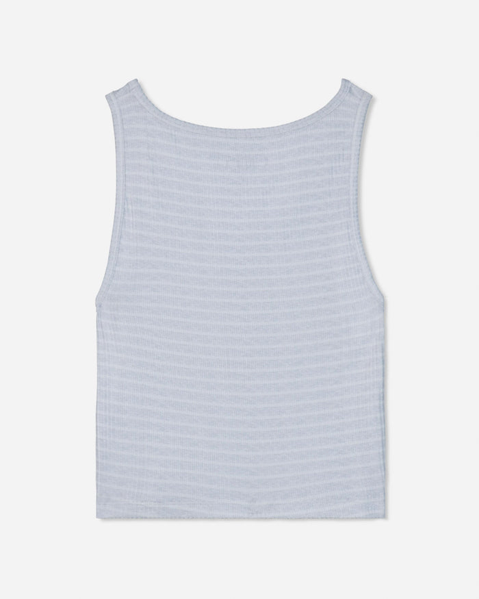 Back of pale gray heather pajama tank#color_pale-gray-heather