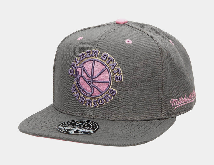 Golden State Warriors Lavender Dreams Mens Fitted Hat (Grey)
