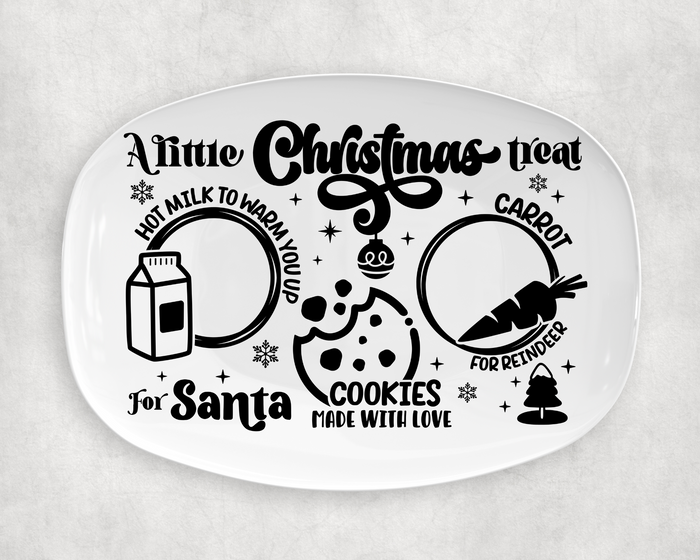 GOOD A Little Christmas Treat Plate UV DTF