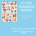 GOOD Christmas UV DTF SHEET