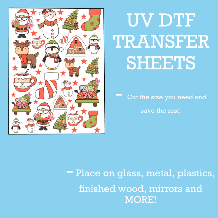 GOOD Christmas UV DTF SHEET