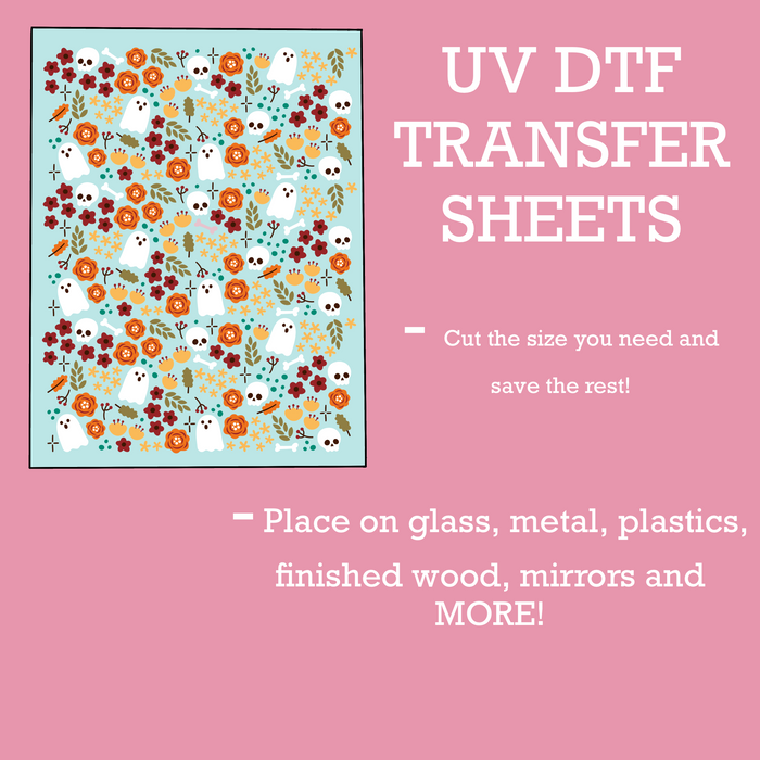 GOOD Spooky Bonees UV DTF SHEET