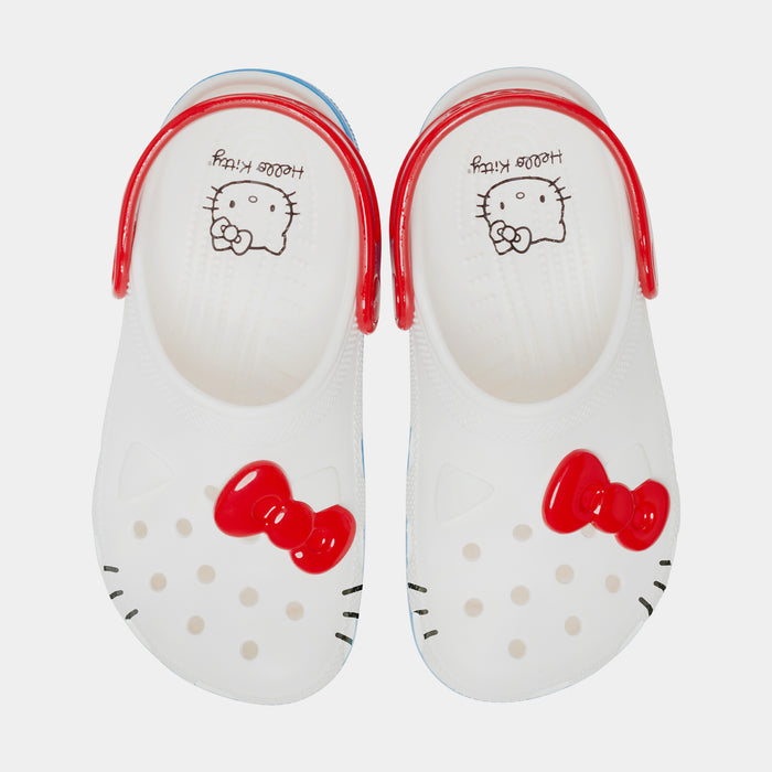 Hello Kitty Classic Clog Preschool/Grade School Sandals (White/Red)