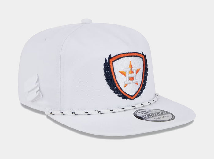 Houston Astros Golfer 9FIFTY Mens Snapback Hat (White)
