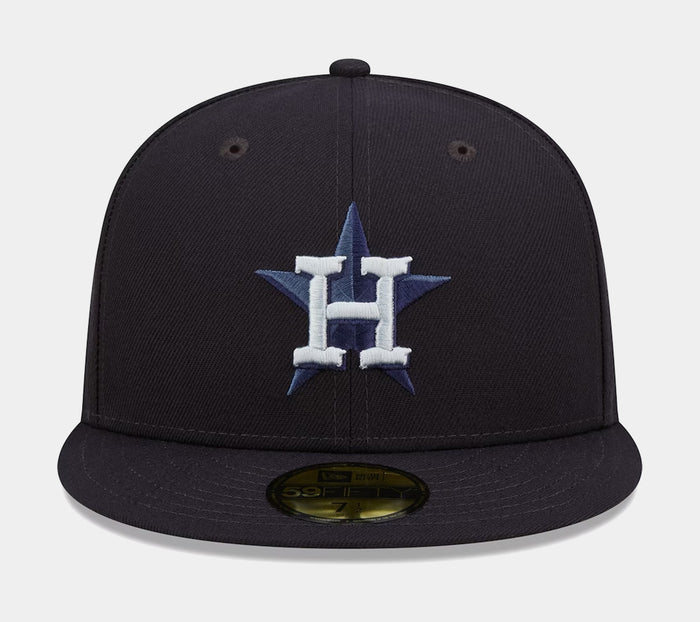 Houston Astros Monocamo 59FIFTY Mens Fitted Hat (Navy)