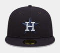 Houston Astros Monocamo 59FIFTY Mens Fitted Hat (Navy)
