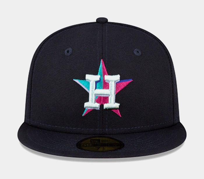 Houston Astros Polar Lights 59FIFTY Mens Fitted Hat (Navy/Multi)