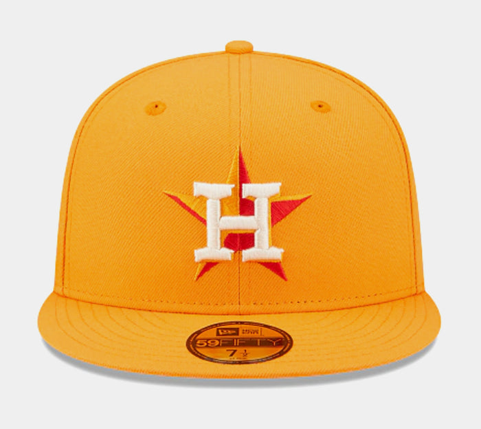Houston Astros State Fruit 59FIFTY Fitted Cap Mens Hat (Yellow)