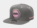 Houston Rockets Lavender Dreams Mens Fitted Hat (Grey)