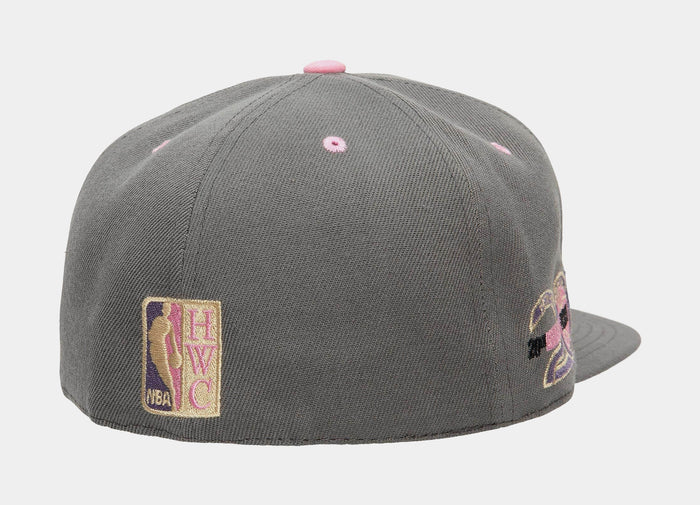 Houston Rockets Lavender Dreams Mens Fitted Hat (Grey)