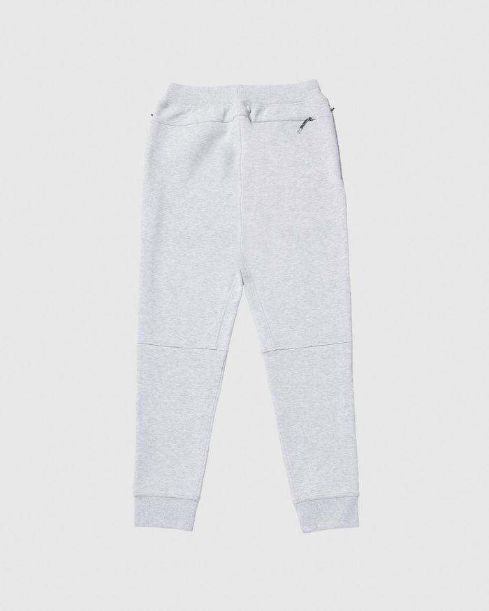 Back of pale gray performance joggers#color_pale-gray