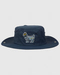 Front of navy Lacrosse Bucket Hat