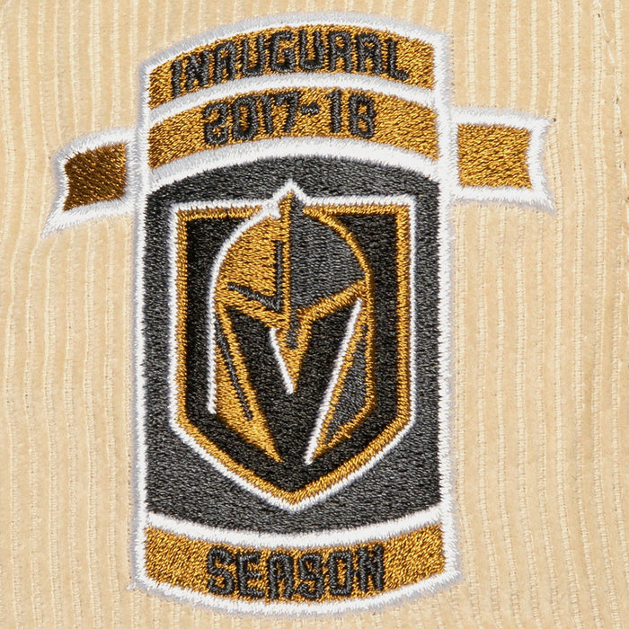 Las Vegas Golden Knights 2 Tone Team Cord Fitted Mens Hat (Neutral/Black)