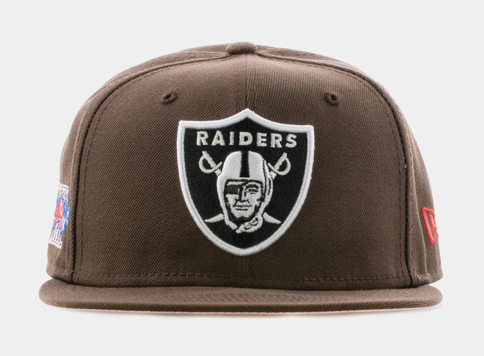 Las Vegas Raiders 59Fifty Fitted Cap Mens Hat (Brown)