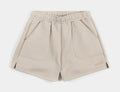 Leila Fleece Womens Shorts (Beige)