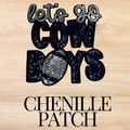 Let’s Go Cowboys Sequin Patch