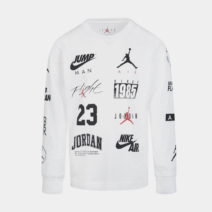 Level Up Grade School Long Sleeve Shirt (White)