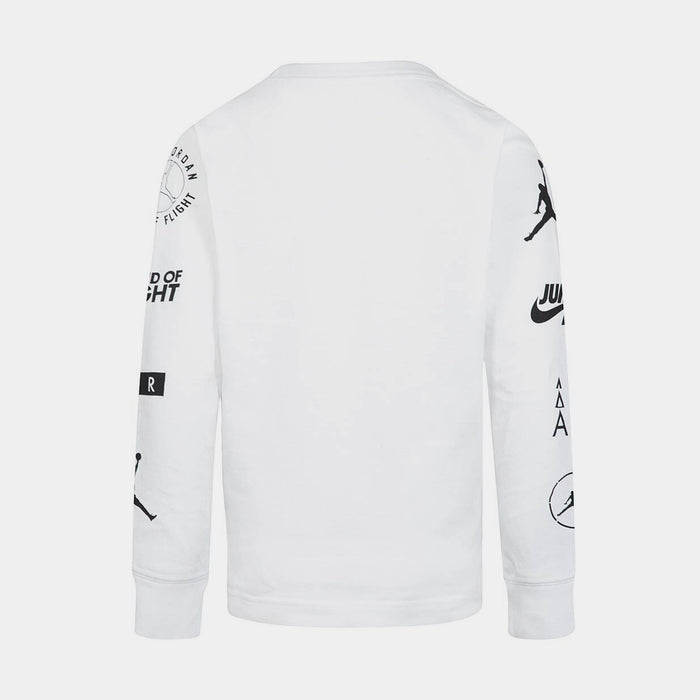 Level Up Grade School Long Sleeve Shirt (White)