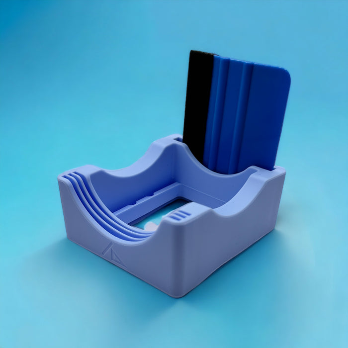 Light Blue Cup Cradle with Squeegee SET