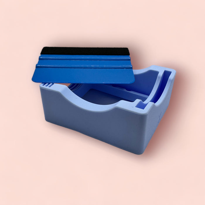 Light Blue Cup Cradle with Squeegee SET
