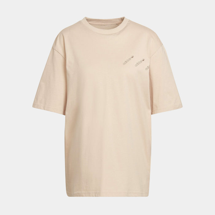 Logomania Tee Womens T-Shirt (Beige)