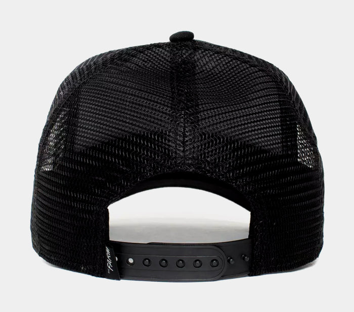 Lone Wolf Trucker Hat Mens Hat (Black)