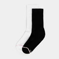 Long Crew Socks Set Womens Socks (Black/White)