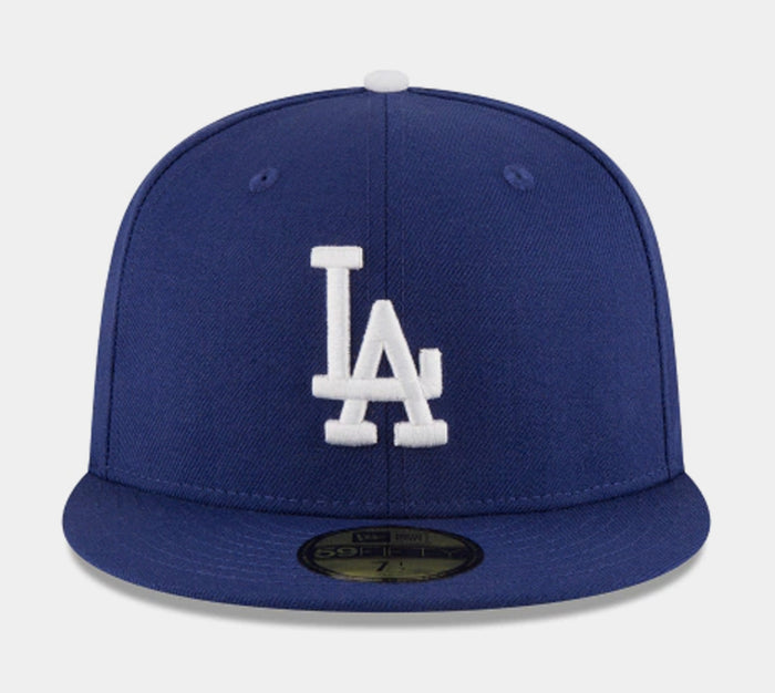 Los Angeles Dodgers 1988 World Series Wool Fitted Cap Mens Hat (Blue)