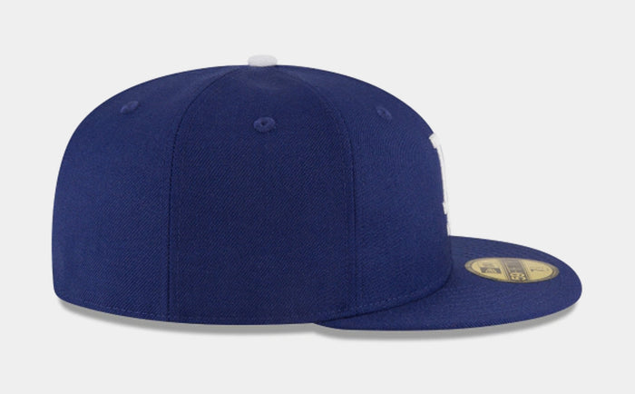 Los Angeles Dodgers 1988 World Series Wool Fitted Cap Mens Hat (Blue)