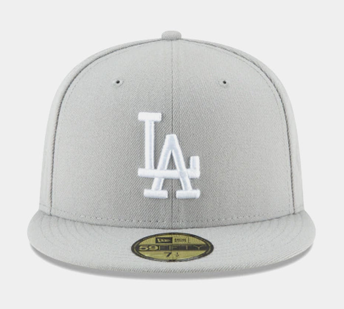 Los Angeles Dodgers 59FIFTY Fitted Cap Mens Hat (Grey)